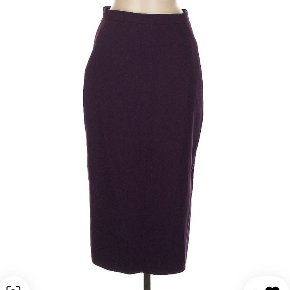 LK Bennett Plum Pencil Skirt